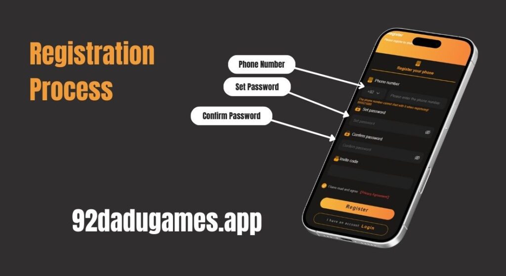 How to Register on 92 Dadu Game